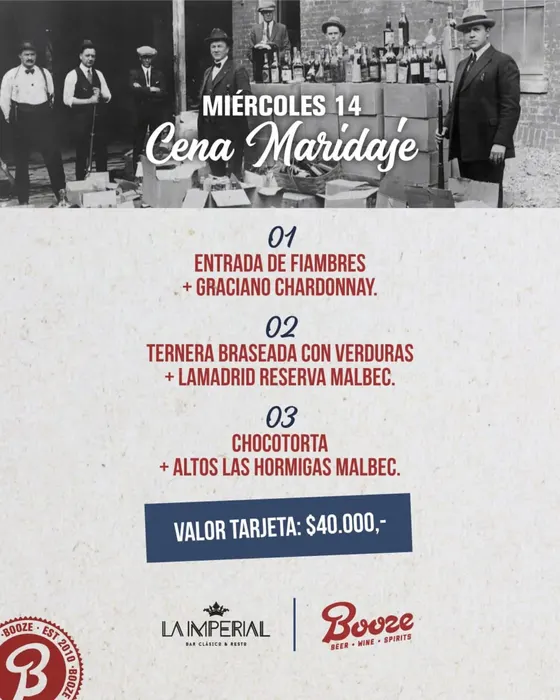 Cena maridaje